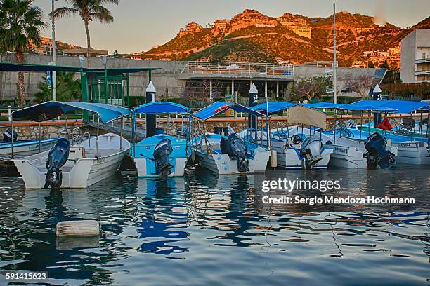 boats in the marina, cabo san lucas, mexico - cabo san lucas stock pictures, royalty-free photos & images