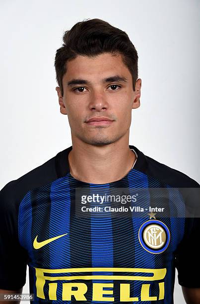 Dodo of FC Internazionale poses during the official portrait session at Appiano Gentile on August 16, 2016 in Como, Italy.