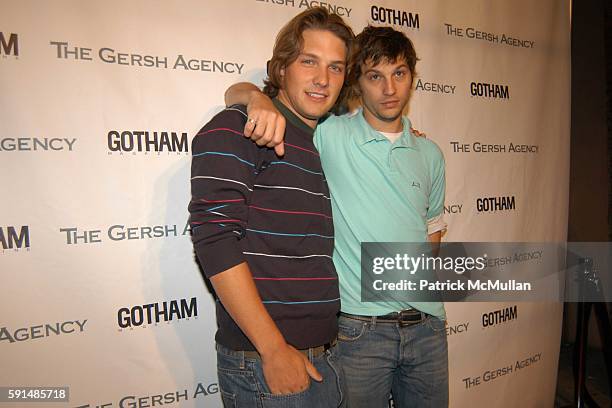 Michael Cassidy and Logan Marshall-Green attend The Gersh Agency Celebrates New York Upfronts with Gotham Magazine at B.E.D. On May 17, 2005 in New...