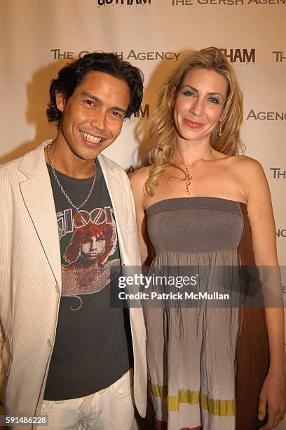 Anthony Ruivivar and Yvonne Junger attend The Gersh Agency Celebrates New York Upfronts with Gotham Magazine at B.E.D. On May 17, 2005 in New York...