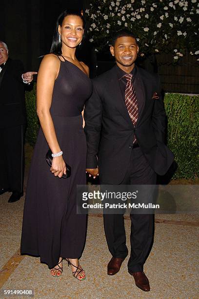 Eishia Brightwell and Usher attend The Metropolitan Museum of Art Costume Institute Spring 2005 Benefit Gala celebrating the exhibition "Chanel." at...