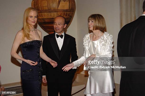 Nicole Kidman, Harold Kota and Anna Wintour attend The Metropolitan Museum of Art Costume Institute Spring 2005 Benefit Gala celebrating the...