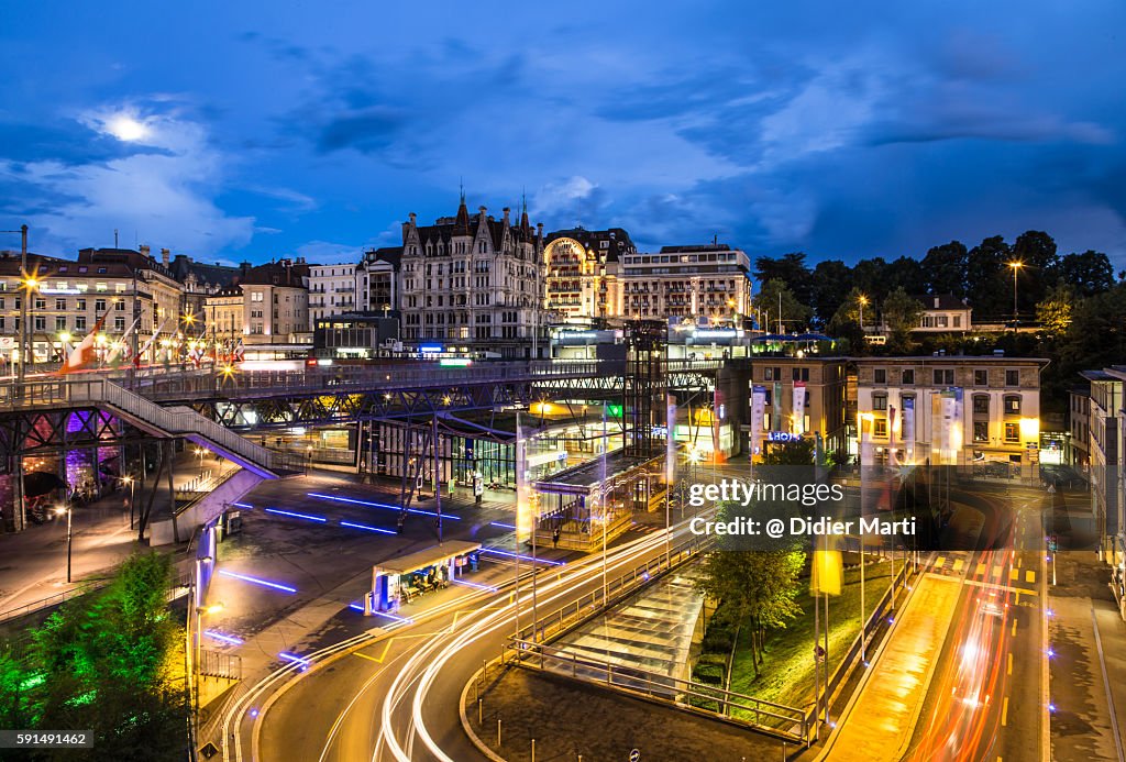 The nights of Lausanne, Switzerland