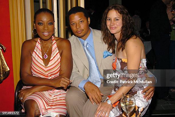 Star Jones-Reynolds, Terrence Howard and Lori Howard attend Hamptons Film Festival and Elle Magazine present a special screening of "Hustle & Flow"....