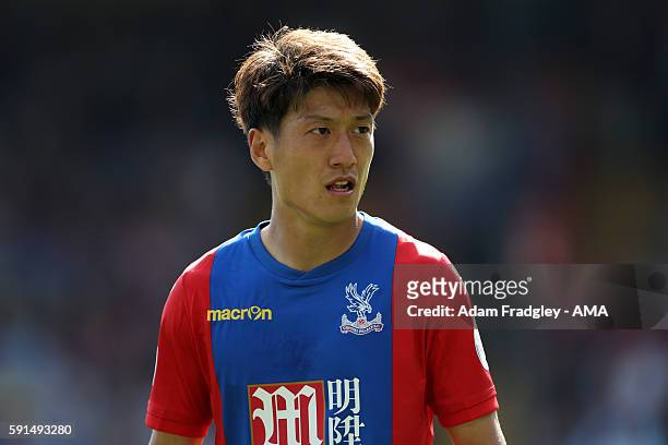 Chung-Yong Lee of Crystal Palace during the Premier League match between Crystal Palace and West Bromwich Albion at Selhurst Park on August 13, 2016...