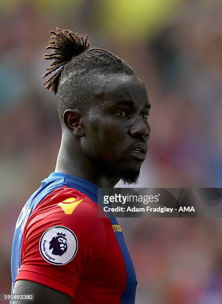 Pape Souare of Crystal Palace during the Premier League match between Crystal Palace and West Bromwich Albion at Selhurst Park on August 13, 2016 in...