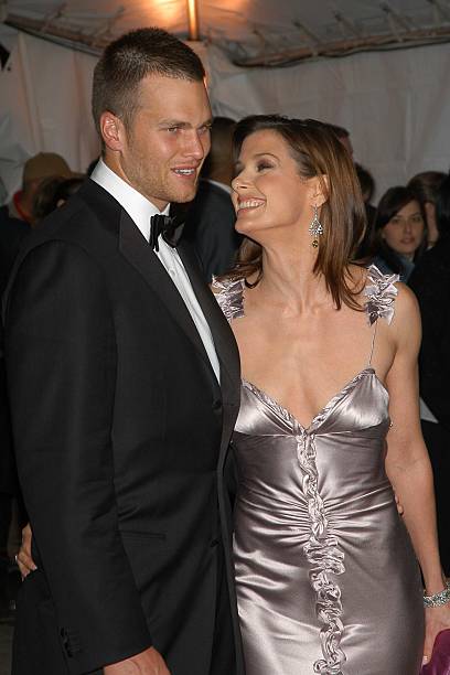 Tom Brady and Bridget Moynahan attend The Metropolitan Museum of Art Costume Institute Spring 2005 Benefit Gala celebrating the exhibition "Chanel"...
