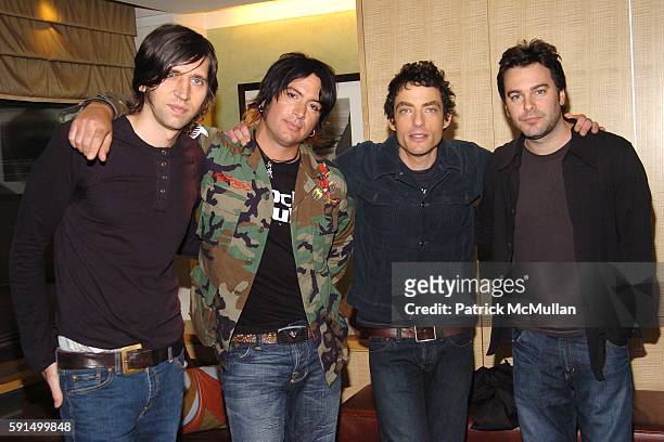 The Wallflowers Backstage:, Fred Eltringham, Rami Jaffee, Jakob Dylan and Greg Richling attend W HOTELS "Summer Share" Party with Performance by the...
