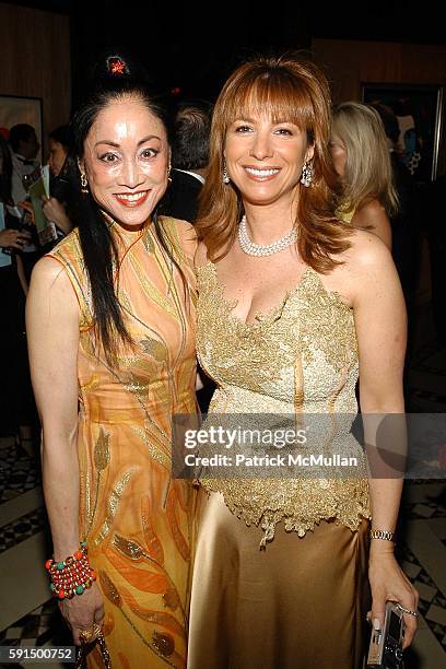 Lucia Hwong Gordon and Jill Zarin attend 'ARTRAGEOUS' Gala Dinner and Art Auction to benefit the Edwin Gould Services for Children and Families...