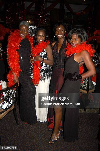 Claudette Blackwood, Beverly Baker, Pamela Abner and Donna Mendes attend Fresh Air Fund 2005 Fall Benefit at Pier 60 on November 17, 2005 in New York...