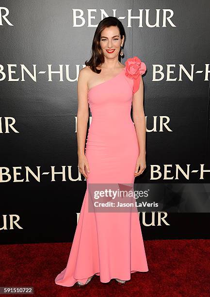 Actress Ayelet Zurer attends the premiere of "Ben-Hur" at TCL Chinese Theatre IMAX on August 16, 2016 in Hollywood, California.