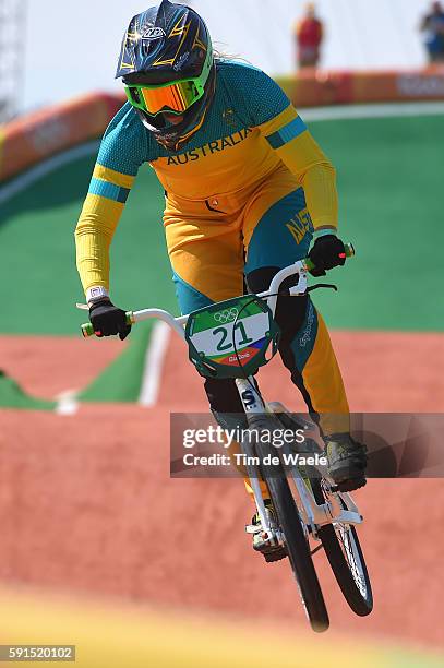 31st Rio 2016 Olympics / BMX Cycling: Women Seeding Run Lauren REYNOLDS / Olympic Bmx Centre/ Summer Olympic Games /