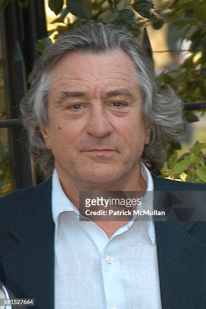 Robert DeNiro attends Bette Midler's New York Restoration Project's 4th Annual Spring Picnic at Thomas Jefferson Park on June 14, 2005 in New York...