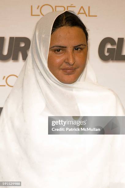 Mukhtar Mai attends GLAMOUR MAGAZINE Salutes The 2005 "Women of the Year" - Red Carpet and Press Room at Avery Fisher Hall on November 2, 2005 in New...