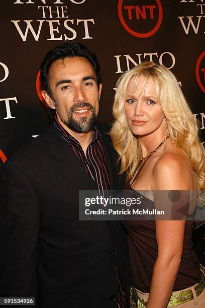 Francisco Quinn and Julie Quinn attend INTO THE WEST Premiere at Directors Guild Theater on June 8, 2005.