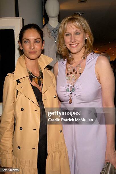 Eugenia Silva and Amy Sacco attend GIORGIO ARMANI and BARNEYS NEW YORK Host Kick Off Party and Art Preview Celebrating Free Arts 6th Annual Art...