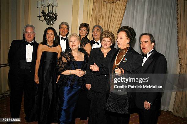 Paul Driscoll, Susan Braddock, Sam Waterston, Renata Scotto, Susan Graham, Plácido Domingo, Dolora Zajick, Régine Crespin and James Conlon attend The...