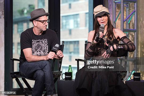 Jeff Feuerzeig and Laura Albert attend the AOL Build Speaker Series to discuss "The JT Leroy Story" at AOL HQ on August 17, 2016 in New York City.