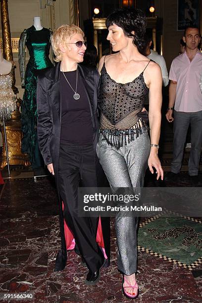 Anneliese Estrada and Lita Bossert attend Maggie Rizer hosts VIVA GLAM CASINO Party to Benefit DIFFA co-sponsored by M.A.C. At Gotham Hall on June...