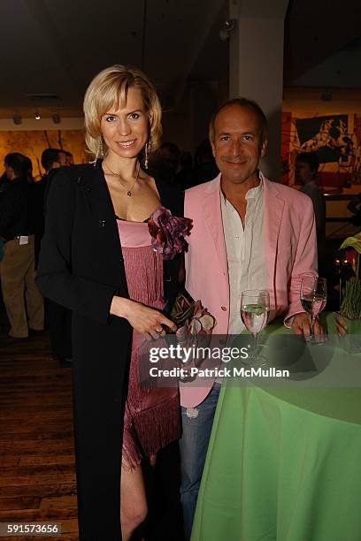 Anna Malova and Larry Dovoskis attend LIVE OUT LOUD 4th Annual Gala Benefit at Chelsea Art Museum on May 23, 2005 in New York City.