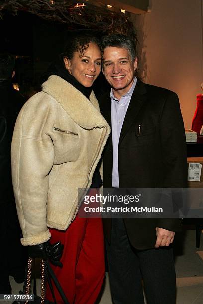 Alva Chinn and Jay Johnson attend A Celebration of Jed Johnson's Work and the Publication of His Book, "Opulent Restraint"" at Donna Karan Collection...