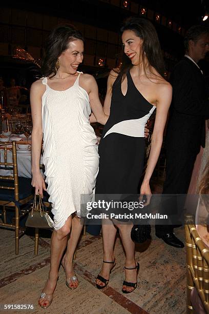 Carrie Lee Riggins and Alexandra Ansanelli attend New York City Ballet "Dance With the Dancers" at New York State Theater on June 13, 2005 in New...