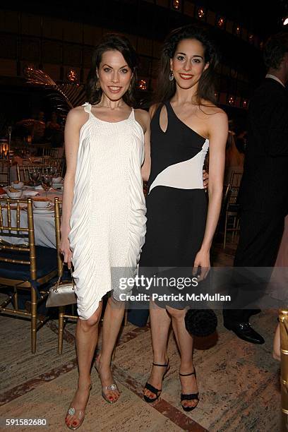 Carrie Lee Riggins and Alexandra Ansanelli attend New York City Ballet "Dance With the Dancers" at New York State Theater on June 13, 2005 in New...