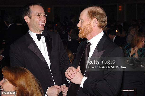 Richard Lovett and Ron Howard attend Museum of the Moving Image Salute to Ron Howard at Waldorf-Astoria Hotel on December 4, 2005 in New York City.