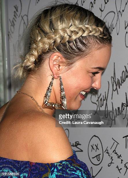 Anne-Marie, hair and jewelry detail, attends AOL Build Presents to... News  Photo - Getty Images