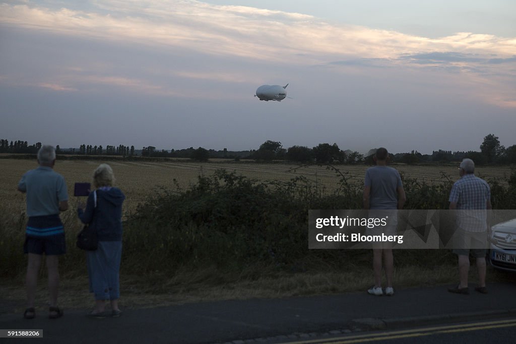 Hybrid Air Vehicles Ltd.'s Airlander 10 Hybrid Airship Performs Its First Test Flight