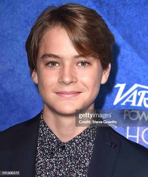 Judah Lewis arrives at the Variety's Power Of Young Hollywood at NeueHouse Hollywood on August 16, 2016 in Los Angeles, California.