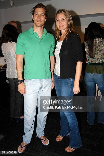 Eric Zinterhofer and Aerin Lauder attend at on May 28, 2005.