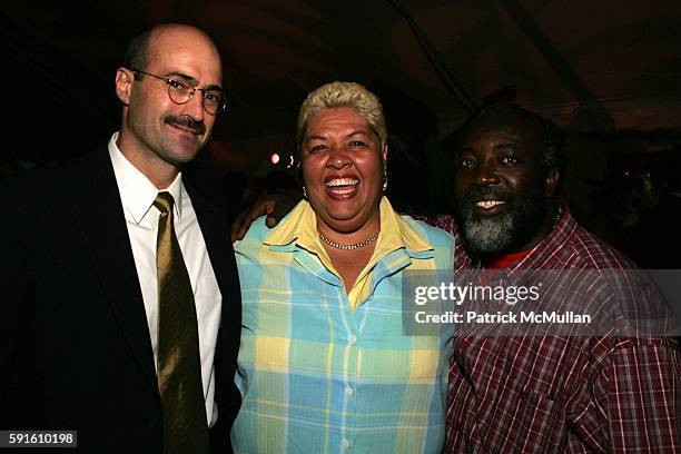 Doug Blonsky, Aloun N'dombet Assamba and Freddie McGregor attend A Magical Evening with New York's Finest Chefs at "Taste of Summer" A Benefit for...