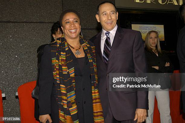 Epatha Merkerson and Paul Reubens attend The Color Purple Opens on Broadway at The Broadway Theatre on December 1, 2005 in New York City.