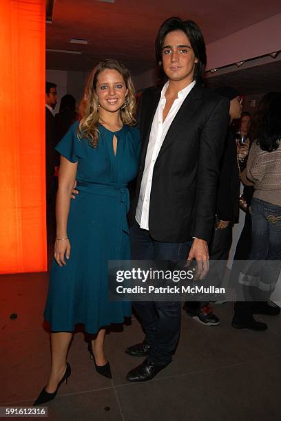 Erika Mercado and Manuel Norena attend VOTOLATINO 1 Year Anniversary, Hosted by Rosario Dawson at Emporio Armani on November 15, 2005 in New York...