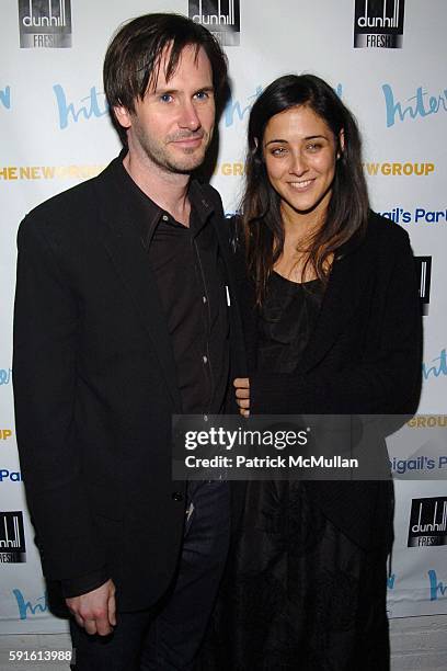 Josh Hamilton and Lily Thorne attend INTERVIEW MAGAZINE Afterparty for the Opening Night of the Off Broadway Play "ABIGAIL'S PARTY" at Sascha on...
