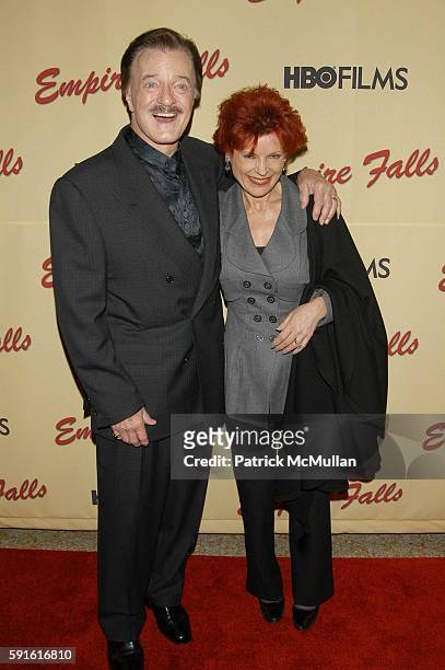 Bob Goulet and Vera Novak attend "Empire Falls" HBO Films New York Premiere Arrivals at Metropolitan Museum of Art NYC USA on May 9, 2005.