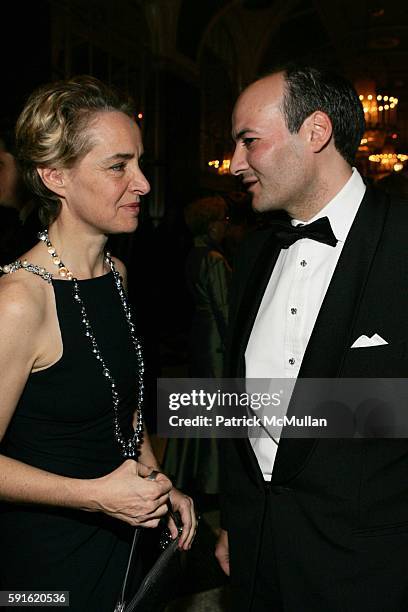 Anne-Claire Taittinger and Victor Luis attend Baccarat Presents the 2nd Annual UNICEF SNOWFLAKE BALL at Waldorf-Astoria Hotel on November 28, 2005 in...