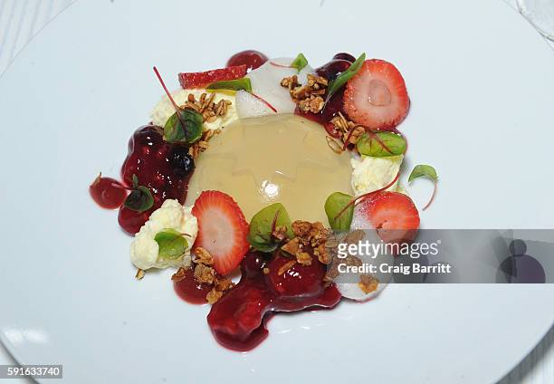 New Yorkers enjoyed The Star-Crossed Dessert - a unique honey jelly topped with goats curd, crunchy malted barley granola, red berry compote and...