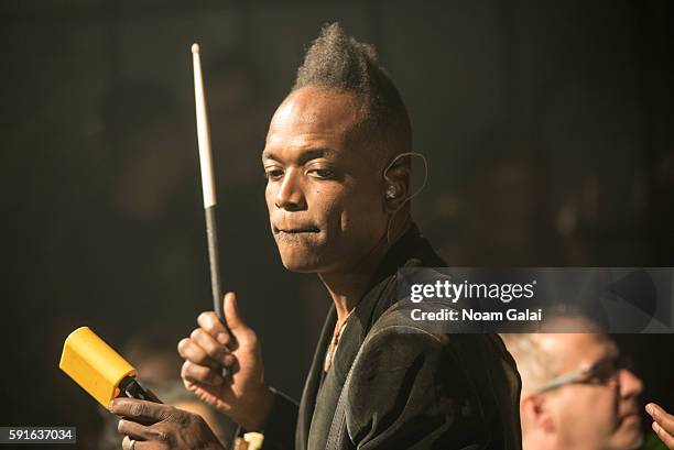 Captain Kirk Douglas of The Roots performs during the Le Savoir multi-sensory dining experience at Skylight Clarkson SQ. On August 17, 2016 in New...