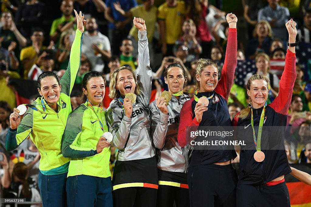 BEACH VOLLEYBALL-OLY-2016-RIO-PODIUM