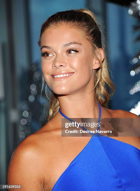 Model Nina Agdal attends W Hotels party to celebrate the opening of W Dubai at The Glasshouses on August 17, 2016 in New York City.