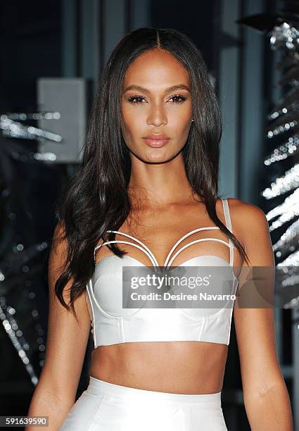 Model Joan Smalls attends W Hotels party to celebrate the opening of W Dubai at The Glasshouses on August 17, 2016 in New York City.