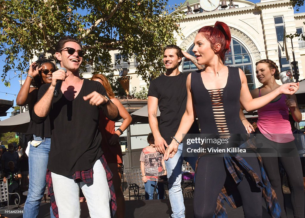 The Grove Hosts Dancing With The Stars Dance Lab With pros Val Chmerkovskiy, Whitney Carson and Sharna Burgess