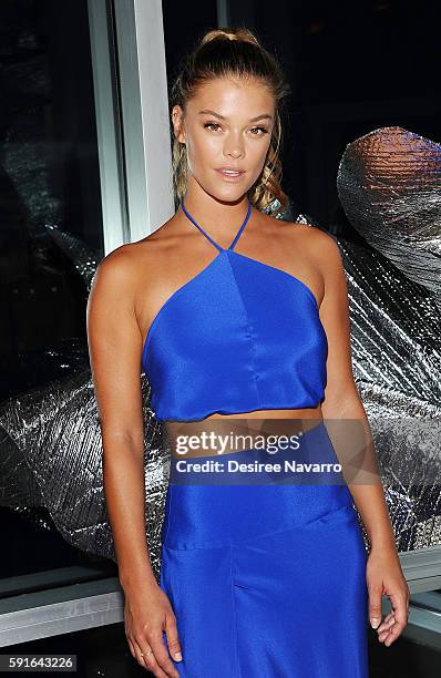 Model Nina Agdal attends W Hotels party to celebrate the opening of W Dubai at The Glasshouses on August 17, 2016 in New York City.