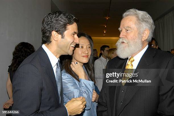 Michal Govan, Kyung-Lim Lee and James Turrell attend Dia Art Foundation Fall Gala 2005 at Skylight on November 4, 2005 in New York City.