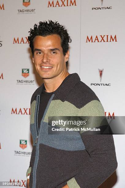 Antonio Sabato Jr. Attends Maxim Magazine Unveils their "HOT 100" for 2005 at Hollywood on May 12, 2005.