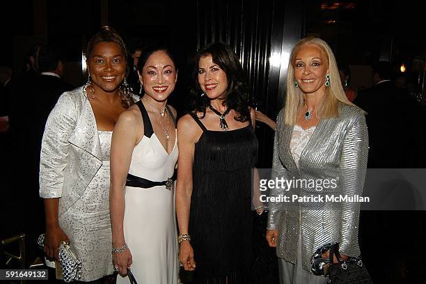 Marilyn Crawford, Lucia Hwong Gordon, Lauren Day and Barbara Winston attend Roaring 20th Annual Women of Achievement Gala at Cipriani 23rd Street on...