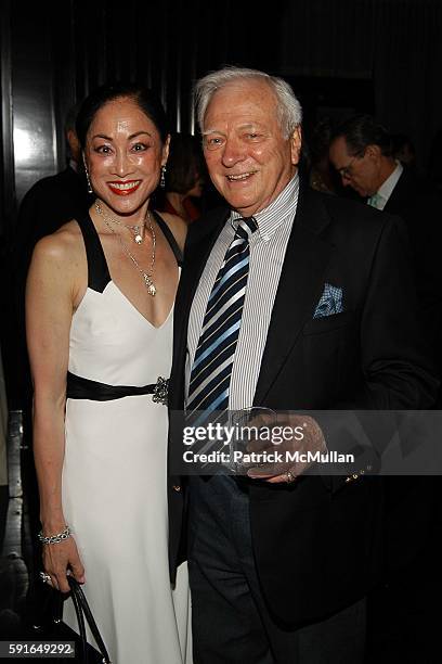 Lucia Hwong Gordon and George Grizzard attend Roaring 20th Annual Women of Achievement Gala at Cipriani 23rd Street on June 6, 2005 in New York City.