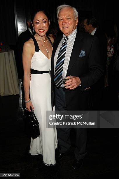 Lucia Hwong Gordon and George Grizzard attend Roaring 20th Annual Women of Achievement Gala at Cipriani 23rd Street on June 6, 2005 in New York City.